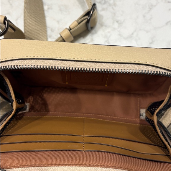 COACH Ivory Cream Charter Slim Crossbody Bag Purse - Picture 11 of 11